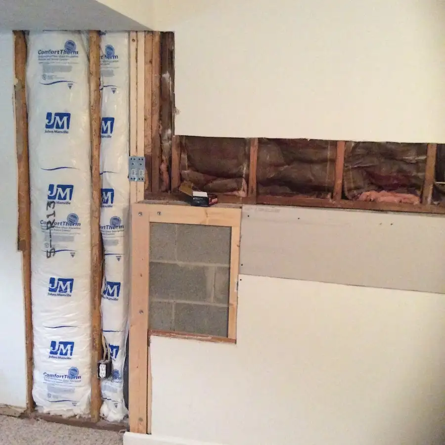Wall insulation replacement during Structural Drying in Avon